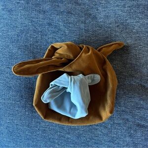 Merit bag set - Original size in Camel Corduroy and mini size Light Blue Velvet